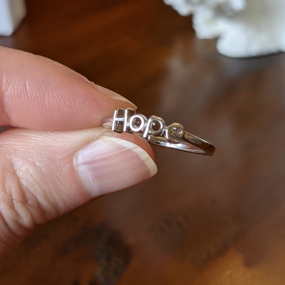 Sterling silver "Hope" ring - Picture 6 of 10
